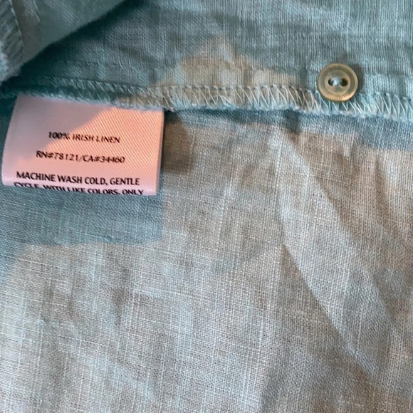 •Eileen Fisher•Irish Linen Pin tuck Blouse, EUC❤️ - Picture 8 of 8